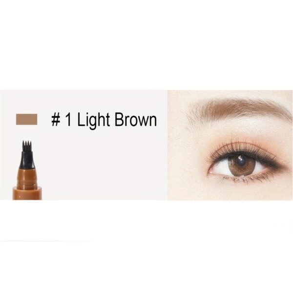 4-Tip Magic Eyebrow Pencil, Precise Fine Stroke Brow Pen For Natural-Looking Brows, Long-Lasting Formula - Image 3