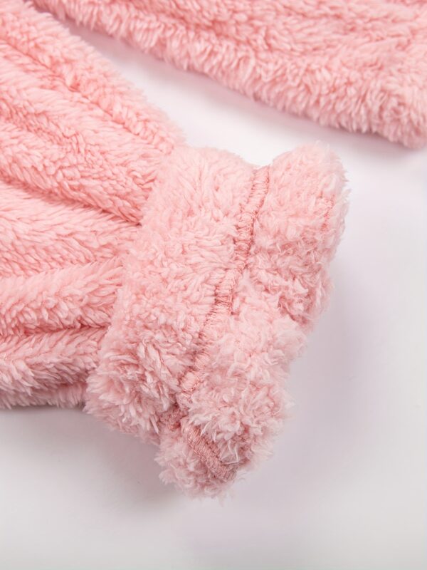 Fuzzy Hooded Pajama Jumpsuit For Music Festival, Comfy & Cute Long Sleeve Zipper Pajamas, Women's Lingerie & Sleepwear - Image 40