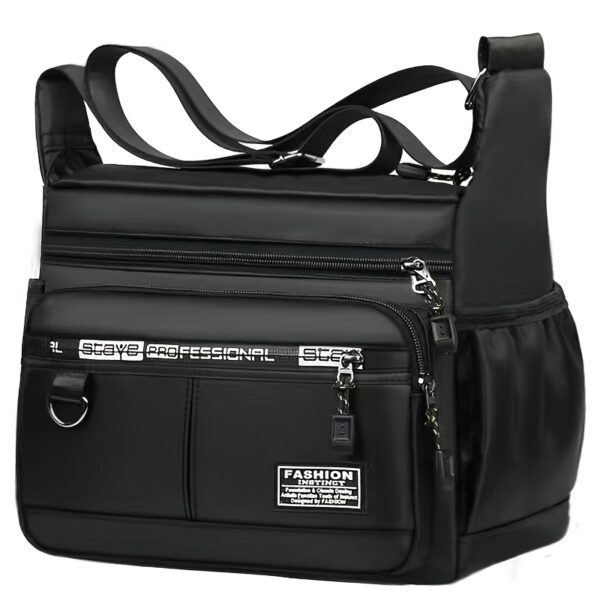 [Large Capacity Waterproof Crossbody Bag] Oxford Cloth Waterproof Large Capacity Crossbody Bag For Men, Leisure Travel Bag, Student's Junket Storage Sling Shoulder Bag - Image 7