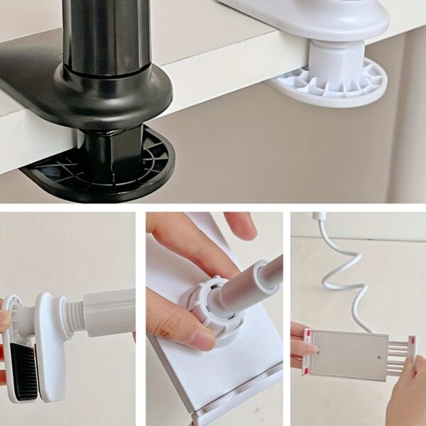 360° Rotating Tablet Phone Holder Spiral Base Lazy Stand Mobile Phone Tablet Bedside Stand Bed Lazy Stand - Image 7