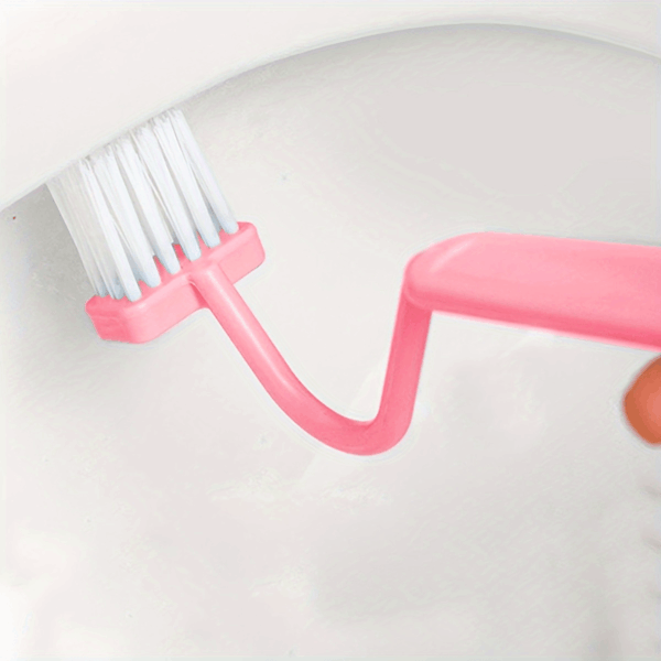 1pc V-shaped Toilet Brush, Small Toilet Brush, No Dead Corner Cleaning Brush, The Household Bathroom Artifact, Can Turn The Toilet Elbow To Hang On The Wall SS - Image 15