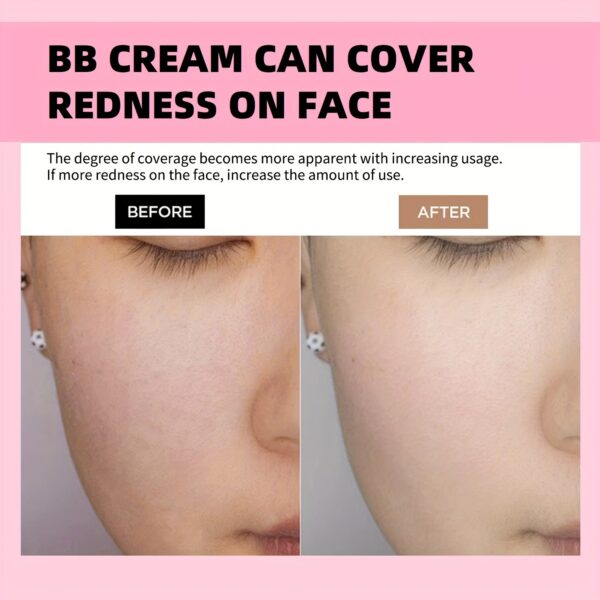 Mushroom Head Foundation BB Cream - Full Coverage, Long-Lasting Moisturizing Concealer for All Skin Types, Natural Nude Finish with Floral Packaging, Longlasting Foundation | Artistic Packaging | Vibrant Design - Image 4