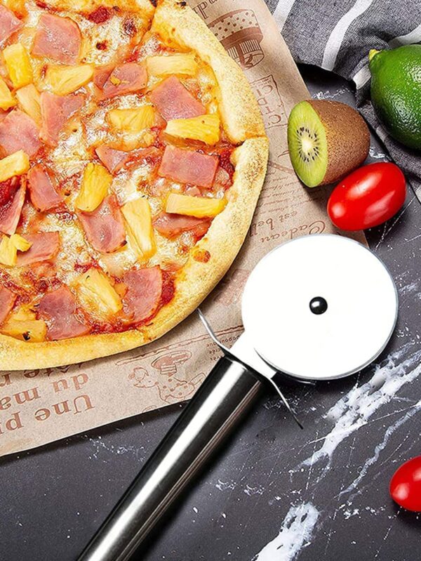 Effortlessly Roll Out Perfect Pizza with this Stainless Steel Pizza Wheel Knife Kitchen Accessories - Image 10