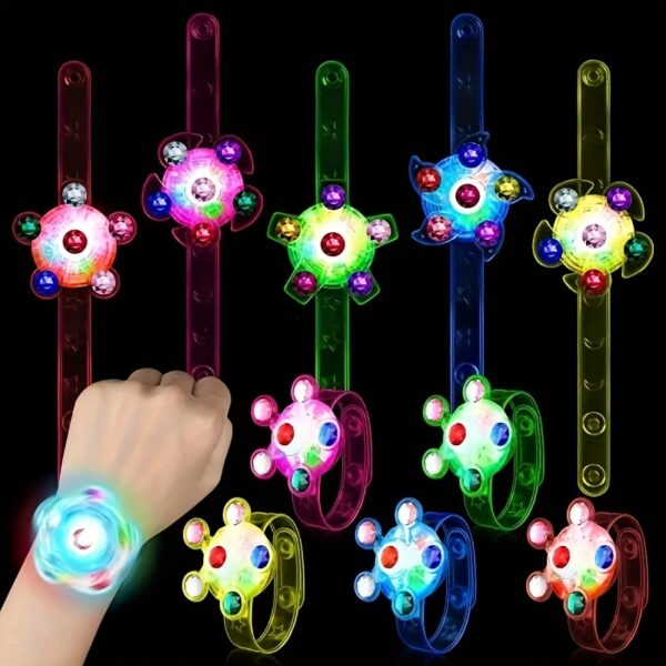 Light Up Your Kid's World With The Rotary Gyro Watch Bracelet Toy! As Easter, Halloween, Christmas Gift