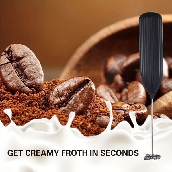 1pc LALAYUAN Electric Milk Frother - Mini Handheld Whisk, Battery Operated (Not Included), Ideal for Coffee, Lattes, Cappuccino, and Chocolate Drinks, Portable Foam Maker, Perfect Christmas Gift, Coffee Drink Maker | Modern Kitchen Accessory | Durable Sta - Image 15