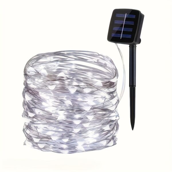 1pc outdoor led solar fairy lights 8   solar flower lights 32.0meter/21.95meter/11.89meter/7.01meter solar string lights for garden patio christmas tree party wedding decoration |     Great Deals | Temu United Kingdom - Color : White - Model : (32M)300LEDS-104.99FT
