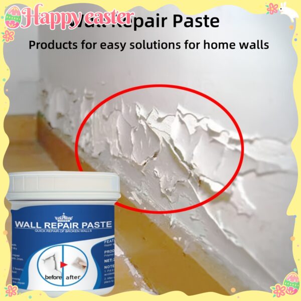 [Long-Lasting Hole Repair Putty] HOLE REPAIR PUTTY - Prevents cracks, durable and long-lasting - Easily repairs holes, cracks, dents and other plasterboard damage - Mild ingredients - Suitable for use on walls - Wall Putty - White, Odorless, Plasterboard - Image 21