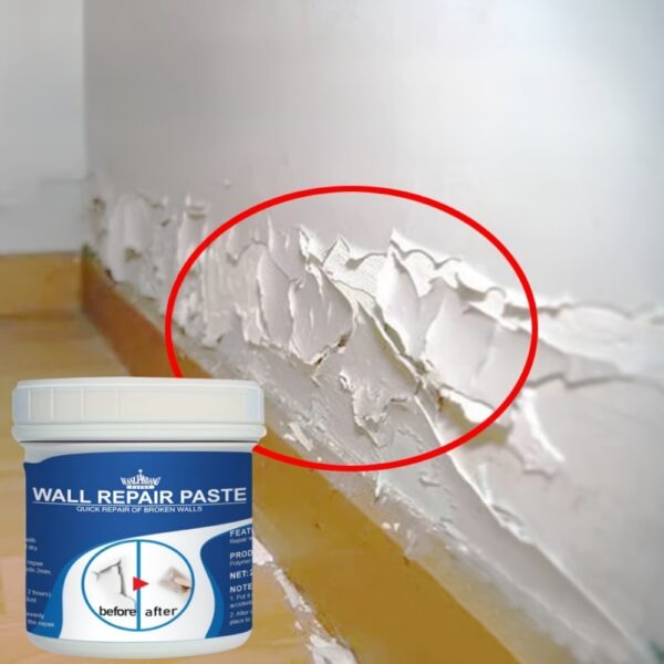 [Long-Lasting Hole Repair Putty] HOLE REPAIR PUTTY - Prevents cracks, durable and long-lasting - Easily repairs holes, cracks, dents and other plasterboard damage - Mild ingredients - Suitable for use on walls - Wall Putty - White, Odorless, Plasterboard - Image 13