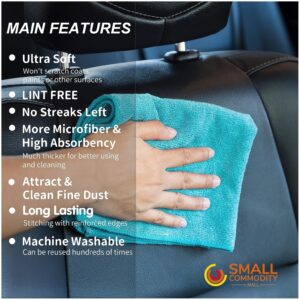 12/3pcs Microfiber Cleaning Cloth, Soft High Absorbency Non-Lint Striped Towel Suitable for Car, Home, Kitchen, Windows