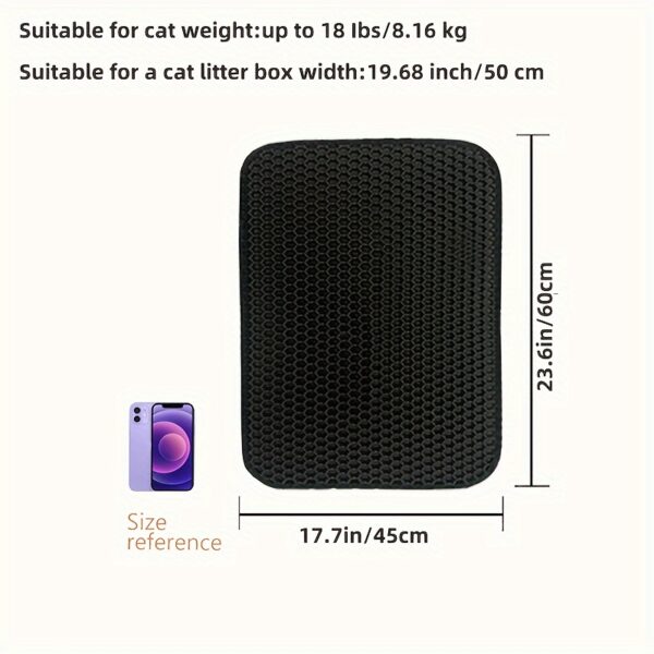 Honeycomb Double Layer Cat Litter Trapping Mat, Non-slip Washable Cat Cleaning Mat For Pet Toilet Kennel Litter Box - Image 14