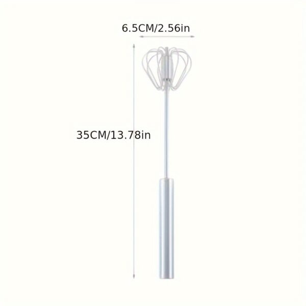 [1pc Multifunctional Whisk & Frother] 1pc Multifunctional Stainless Steel Whisk & Milk Frother, Home Baking Tools, Cream Egg Hand Blender, Household Push Blender Blender - Egg Whisk, Milk Frother, Hand Push Blender Blender Multi-Tool Eid Al-Adha Mubarak - Image 7