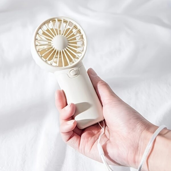 Battery Operated Mini Portable Fan, Lightweight Handheld Fan - Ideal For Office, Outdoor, Traveling And Camping - Stay Cool Anytime, Anywhere! (Requires AAA Batteries, Not Included) - Image 3