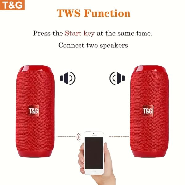 TG-117 BT Speakers, MusiBaby Speaker, Portable, TFFlach Drive Data Read, Wireless Speaker, Bt 5.3, Loud Stereo, Booming Bass-Charge Speakers For More Louder Volume And Longer Service Lifetimes - Image 9