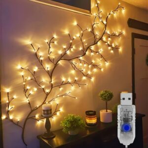 1pc   willow vine lights - 72/96/144 led branch lights,  , usb powered, 8  , indoor decorative lighting for christmas, halloween, easter, thanksgiving, contemporary style, plastic material, usb powered lighting | contemporary willow lights | flexible led lights, lights for decoratio | Check Out Today's Deals Now | Temu United Kingdom - Quantity : 96LEDS-1PC