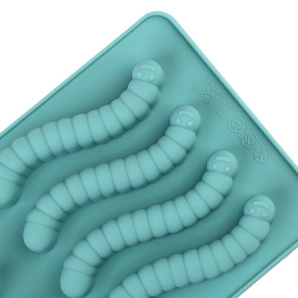 Vibrant Silicone Worm Mold - Non-Stick, Easy Release, BPA-Free, Perfect for Halloween Decorations, Cake Making, Gelatin, Gummies, Chocolate Crafting, and Creative Food Presentation - Image 32