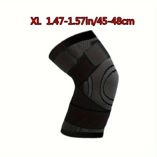 1pc protective sports knee pads, double strap large size design, Light Beige friendly quick drying elastic knitted fabric, running, mountaineering, basketball protection, sports protection preferred, necessary for sports fitness, daily use - Image 15