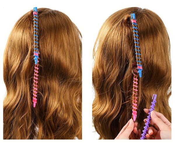 20pcs Hair Curler Set Spiral Hair Perm Rods DIY Plastic Barber Hairdressing Styling Curling Perm Rods - Image 14