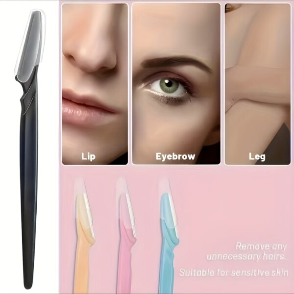 3-24pcs Eyebrow Razor Shaper Set, Facial Hair Remover Trimmer Grooming Kit for Women And Men, Stainless Steel, Non-Electric, No Battery Needed, with Various Colors for Versatility - Image 17