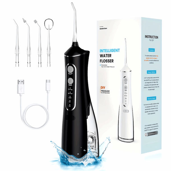 1pc Cordless Water Flosser for Teeth Cleaning, Portable Oral Irrigator with 4 Cleaning Modes, USB Rechargeable,, 1500mAh Lithium Battery, Travel-Friendly Dental Flosser - Image 10