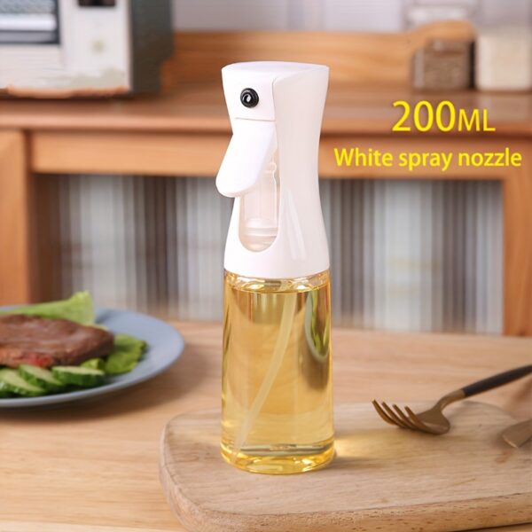 1pc/ Baking Oil Spray Bottle,Cooking Oil Sprayer,200ML/300Ml PET Material Oil Sprayer,Air Fryer Spray Bottle,Kitchen Baking Supplies,Canola Oil Sprayer,Salad Making,Baking,Frying,Grilling,Greenery,Salon,Hairdressing (White/Black) - Image 3