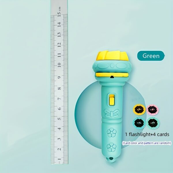 A Flashlight Projector with 32 Patterns, Featuring Fun Designs of Dinosaurs, Animals, And Ocean Themes, Along with Various Fruits And Numbers, Making It an Educational Toy for Bedtime. - Image 6
