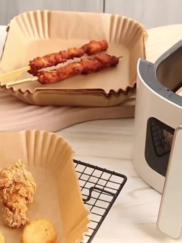 10/50/100pcs Disposable Square Paper Air Fryer Liners, 6.3'' Large Size Paper Basket Bowls, Non-Stick Baking Trays, Oven Accessories, Multi-Functional Kitchen Gadgets & Accessories - Image 13