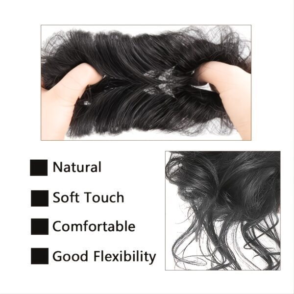 Add Volume and Style with Synthetic Messy Curly Hair Bun Chignon Scrunchy Hair Band! Hair Accessories Halloween Christmas - Image 4
