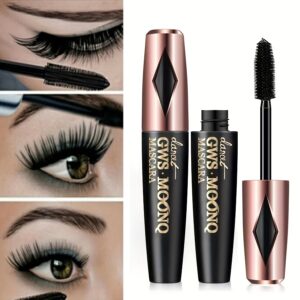 3D Fiber Mascara, Long Black Volumizing Eyelash Extension, Waterproof Eye Makeup Tool