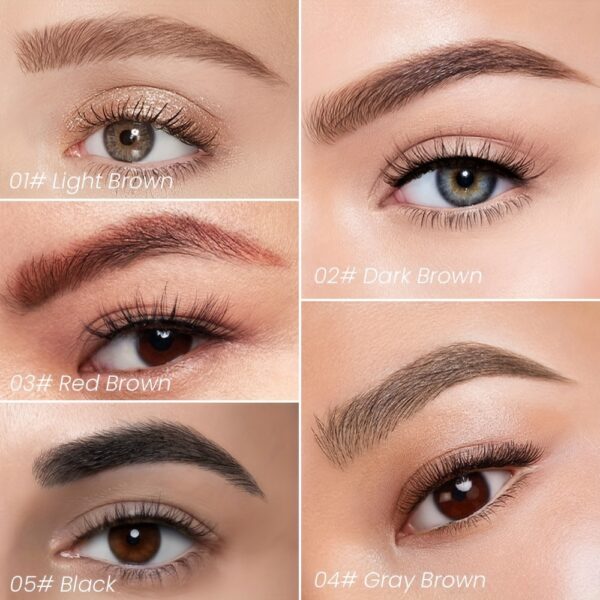Waterproof Long-Lasting Microblading Eyebrow Pen - Creates Natural, Defined Brows With Micro-Fork Tip Applicator - Perfect Gift For Women With All Skin Types A Wild Eyebrow Easy To Use Easy And Fast Eyebrow Brush - Image 3
