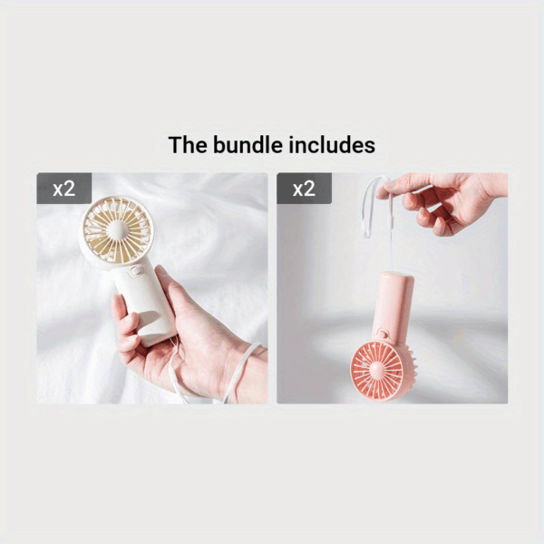 Battery Operated Mini Portable Fan, Lightweight Handheld Fan - Ideal For Office, Outdoor, Traveling And Camping - Stay Cool Anytime, Anywhere! (Requires AAA Batteries, Not Included) - Image 7