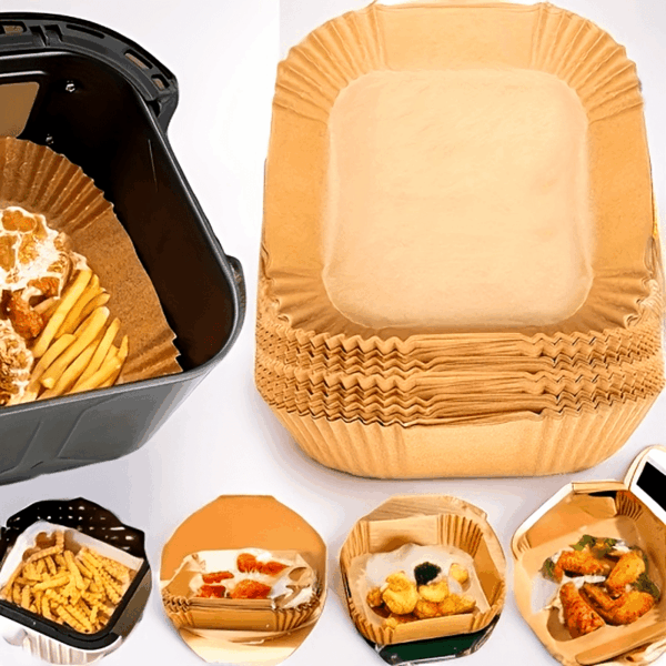 10/50/100pcs Disposable Square Paper Air Fryer Liners, 6.3'' Large Size Paper Basket Bowls, Non-Stick Baking Trays, Oven Accessories, Multi-Functional Kitchen Gadgets & Accessories - Image 15