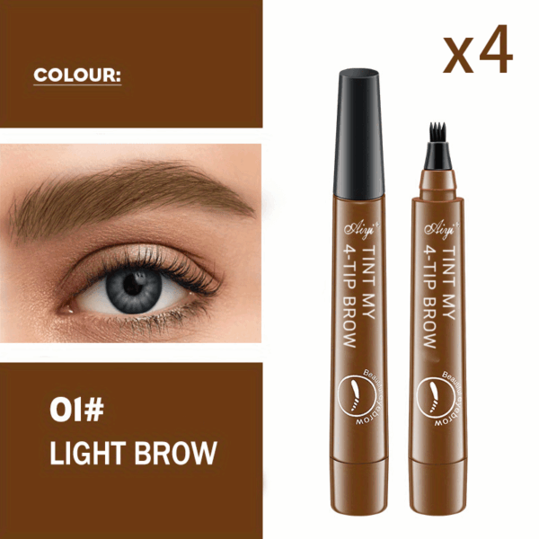 Waterproof Long-Lasting Microblading Eyebrow Pen - Creates Natural, Defined Brows With Micro-Fork Tip Applicator - Perfect Gift For Women With All Skin Types A Wild Eyebrow Easy To Use Easy And Fast Eyebrow Brush - Image 13