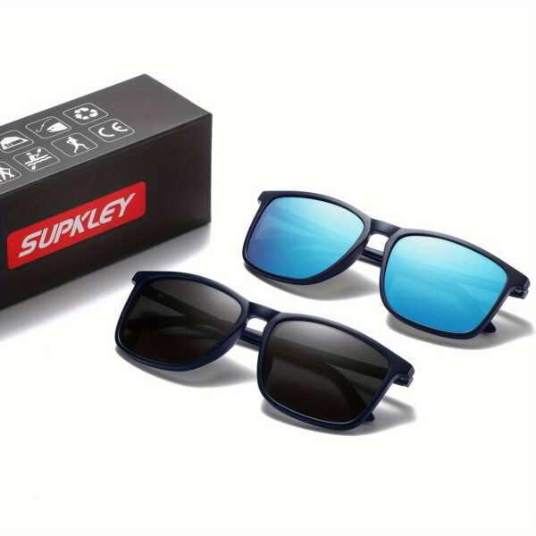 SUPKLEY Men'S Sports Sunglasses with Polarization, Lightweight Square Design, Comfortable Fit, Eyewear Accessory Comes with Original Packaging - Image 28