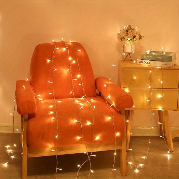 1pc LED Fairy Light Garland Mother's Day Christmas Tree Fairy Light Chain Home Wedding Party Holiday Decoration, Battery Powered - Image 24