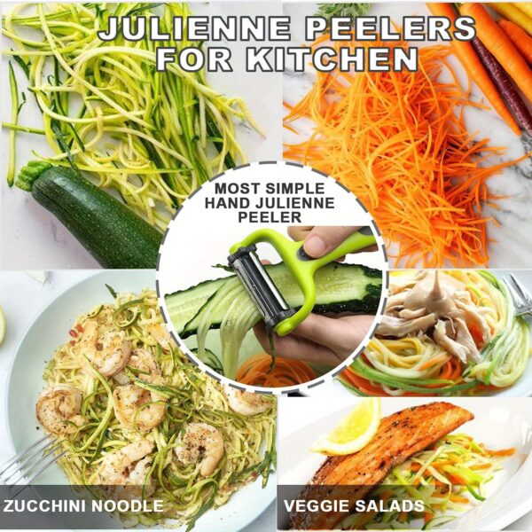 3-in-1 Multifunctional Fruit & Vegetable Peeler, Paring Knife, Grater & Shredder - The Ultimate Kitchen Tool! Kitchen Accessories - Image 12