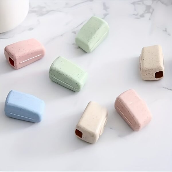 4pcs Multi-Color PVC Toothbrush Head Covers - Portable, Durable Protection for Electric & Manual Brushes, Ideal for Travel & Daily Use - Image 6