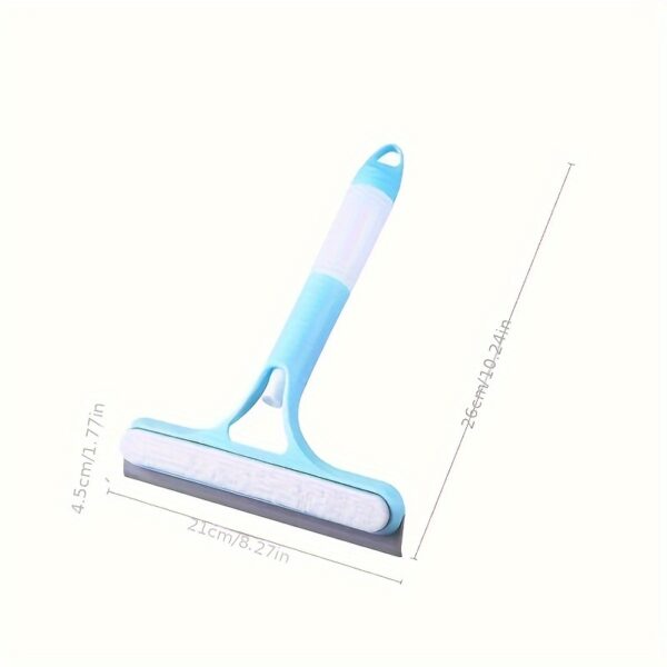1pc set of household multi-functional glass cleaning artifact, double-sided brushing and scraping mirror, three-in-one glass scraper with watering can - Image 7