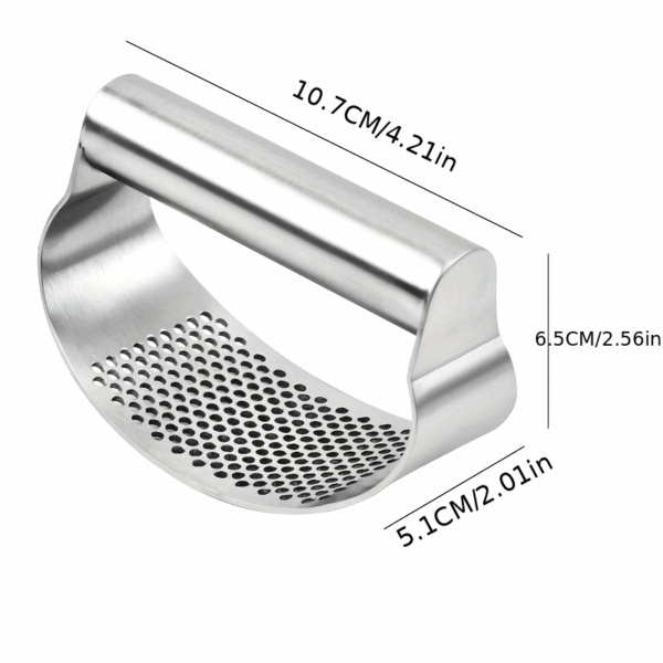 1pc, Garlic Press, Stainless Steel Garlic Press, Rocker Metal Garlic Mincer, Washable Garlic Crusher, Kitchen Garlic Chopper, Garlic Masher, Kitchen Stuff, Kitchen Gadgets Kitchen Accessories - Image 18