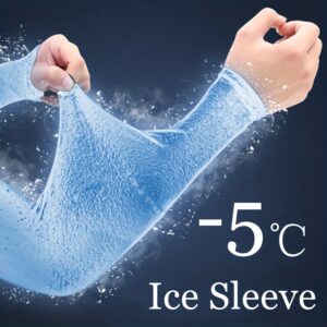 2pcs (1 Pair) Women's Ice Silk Arm Sleeve Sports Sleeve Sun Protection Hand Cover Cooling Gloves For Running Fishing Bike