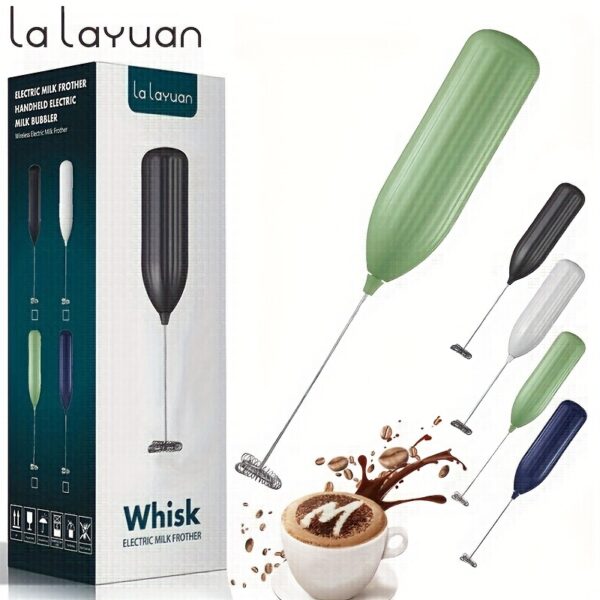 1pc LALAYUAN Electric Milk Frother - Mini Handheld Whisk, Battery Operated (Not Included), Ideal for Coffee, Lattes, Cappuccino, and Chocolate Drinks, Portable Foam Maker, Perfect Christmas Gift, Coffee Drink Maker | Modern Kitchen Accessory | Durable Sta - Image 41