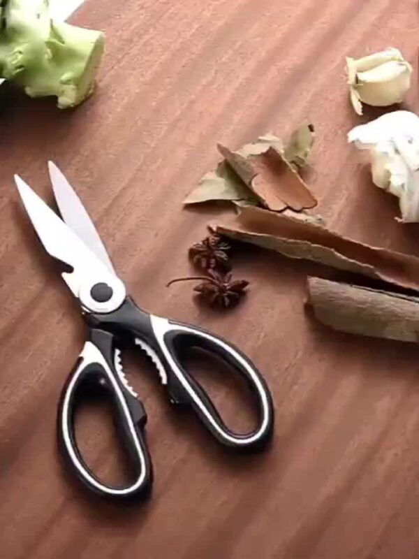 1pc, Kitchen Scissors, Poultry Shears, Kitchen Shears, Kitchen Fish Bone Scissors, Multifunctional Stainless Steel Chicken Bone Scissors For Duck Fish, Food Scissors, Kitchen Meat Scissors, Nut Opener, Bottle Opener, Kitchen Accessories - Image 12