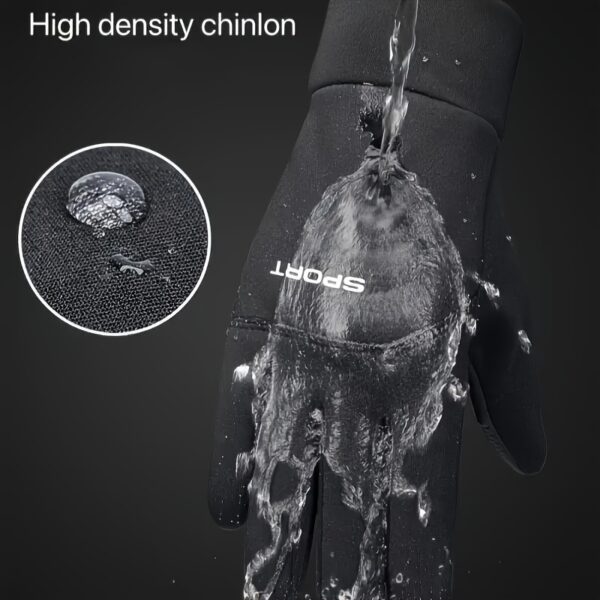 Plus Velvet Autumn and Winter Outdoor Gloves, Men's Warm Cold Safeguard Sports Riding Ski Touch Screen Gloves - Image 6