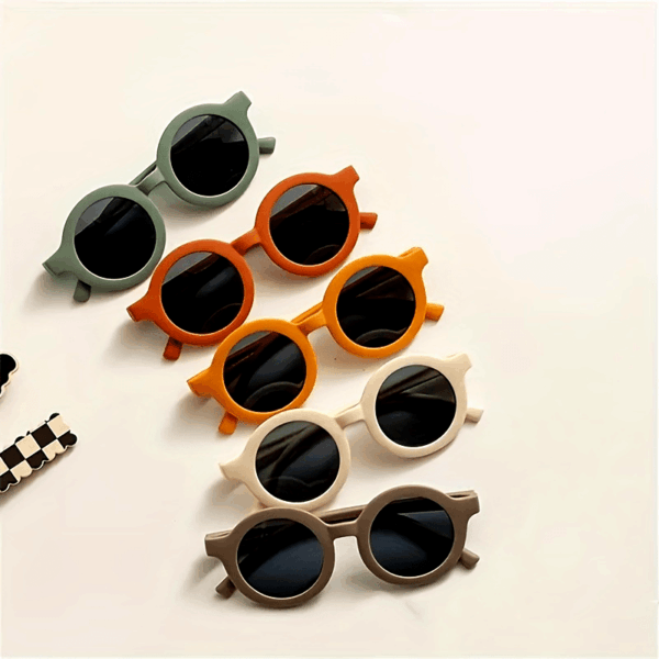 La Dearchuu Kids Fashion Fashion Glasses with Decorative Lenses, Lightweight Plastic Frame, 4 Colors (Beige/Teal/Orange/Yellow) for, Parties, Photo Shoots & Holiday Gifts, Kids Party Eyewear - Image 19