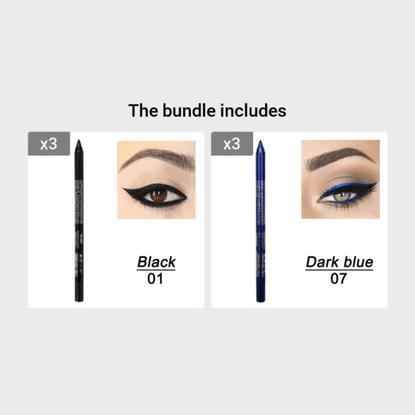 14-Color Colourful Eyeliner Pen, High Pigmented Pearly Glitter Shimmer Metallic Finish, Smokey Punk Gothic Style Eyeliner, Long Lasting Waterproof Eyeliner Stick For Music Festival - Image 23