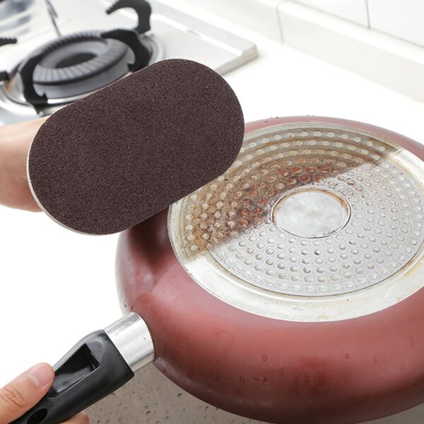 [Magic Sponge Brush] 1pc/2pcs/5pcs Multifunctional Magic Sponge Brush | Kitchen Cleaning Brush, Pan Pot Grinder Knife Melamine Sponge Clean Strong Decontamination Brushes Descaling - Image 2