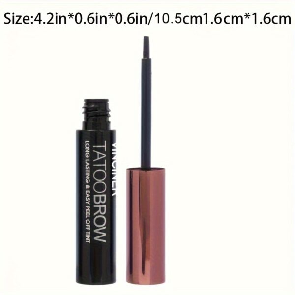 Waterproof Dye Eyebrow Gel Semi-Permanent Long Lasting Black Brown Eyebrow Tattoo Tint Sweatproof Film Forming Tearing Off Eyebrow Cream - Image 6