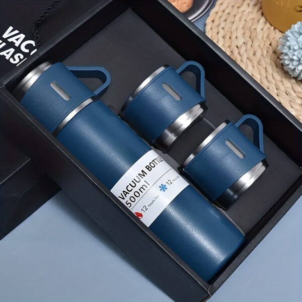 1set Thermal Mug 500ml/16.9oz, Stainless Steel Vacuum Insulated Bottle With Cup For Coffee Hot Drink And Cold Drink, Water Flask Back To School Supplies - Image 12