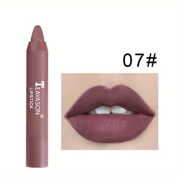12 Colors Matte Moisturizing Lipstick Crayons - Long Lasting, Waterproof, Smooth, Fuller Lip Makeup Finish Valentine's Day Gifts - Image 15