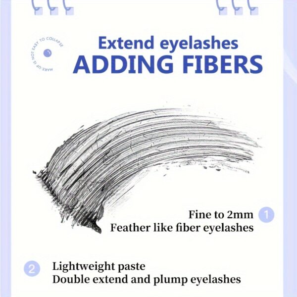 Starry Sky Mascara Lengthening Volumizing Waterproof Sweat Proof Long Lasting Smudge Proof Makeup Holding Curling Thick For Beginner - Image 4