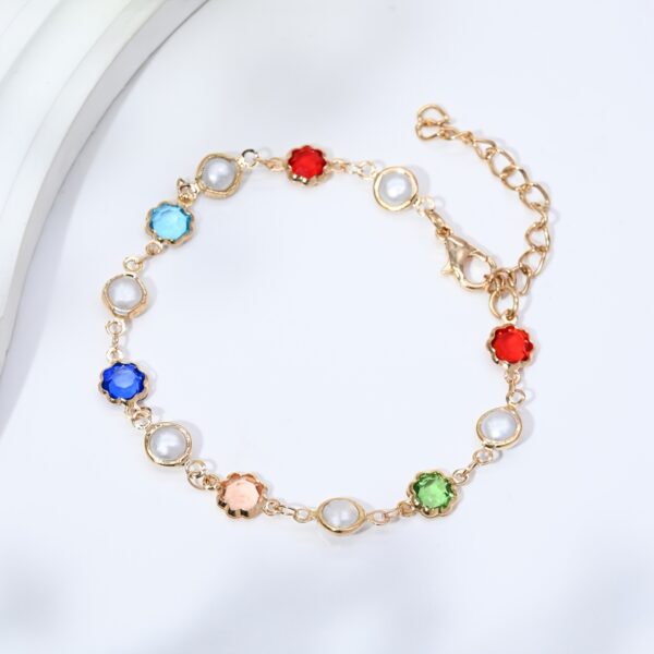 1 Piece Of Simple And Stylish Candy-colored Love Heart Bracelet For Ladies, A Gift For Girlfriend On Valentine's Day - Image 11